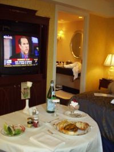 I was 150% always a sucker for room service when on business/work trips.
