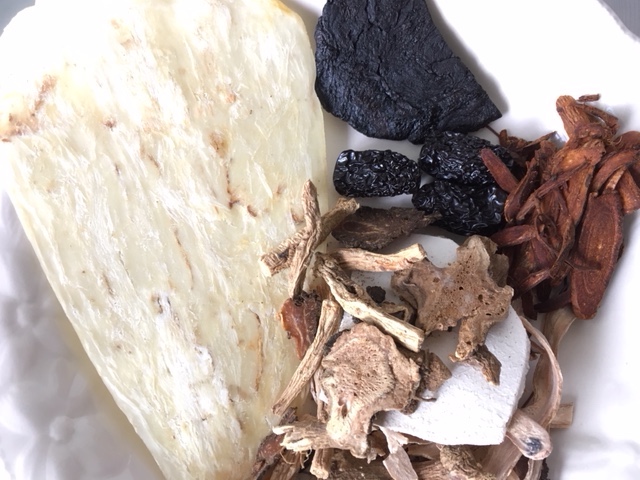 The mix of herbs in "ba zhen" - as mysterious as it is helpful.