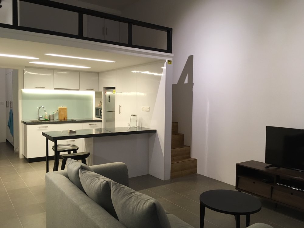 My apartment is designed the way I love it: Minimal and functional.