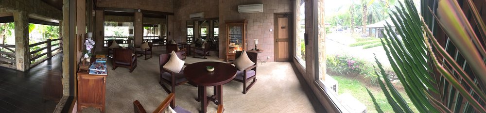 The waiting area of the Sembunyi spa. Wafts of ginger scent filled this room ... ah.