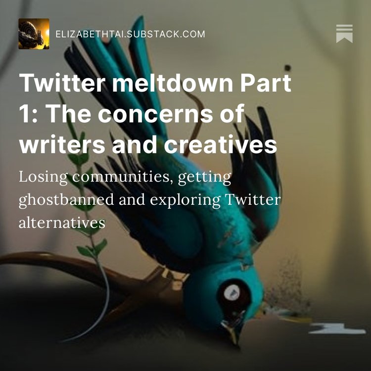 Twitter meltdown Part 1: The concerns of writers and creatives