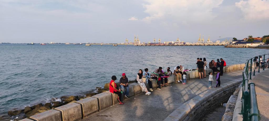 Penang seaside near the ports